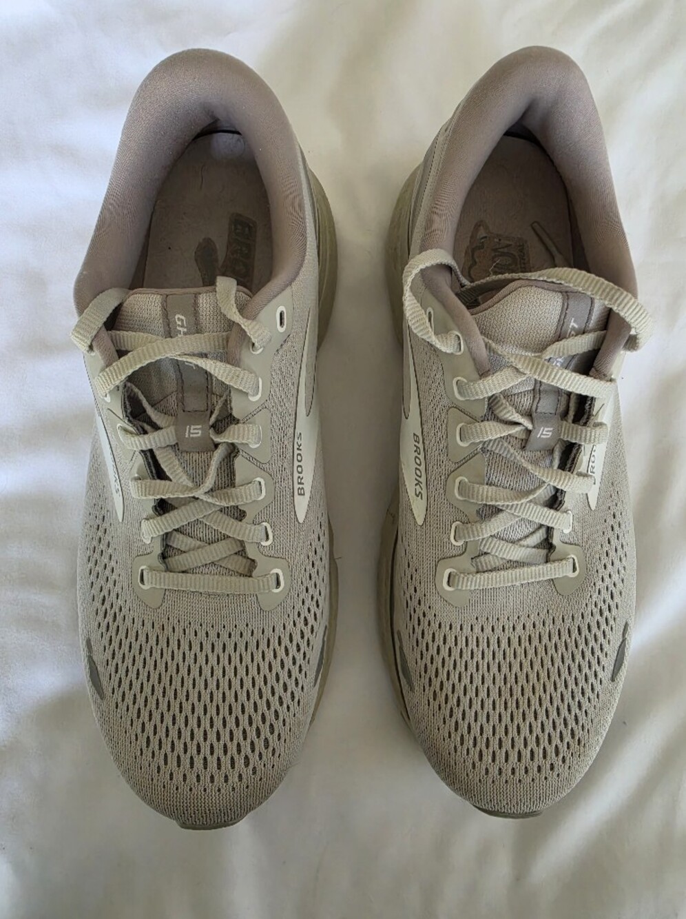 Brooks Women's Ghost 15 Running Shoes - 10 Wide, Light Gray